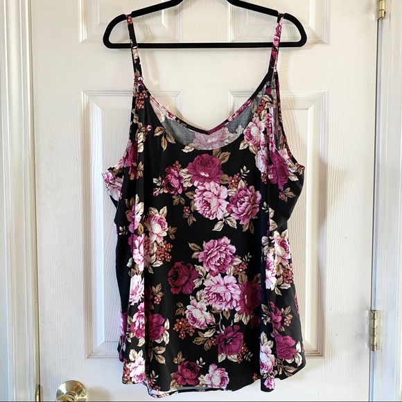 NWT TORRID Ava Black Floral Cami - Picture 7 of 11